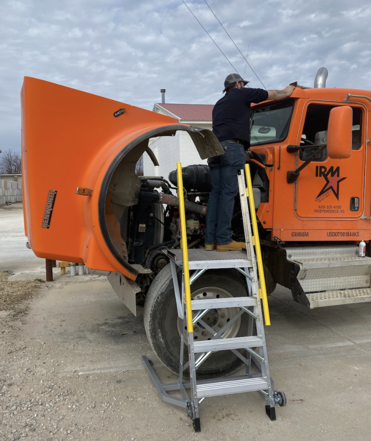 this image shows truck and trailer repair in Portage, MI